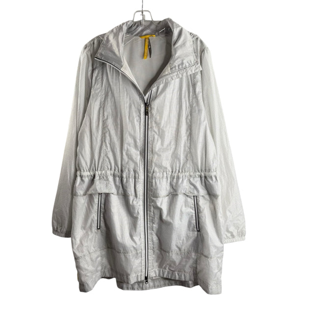 LOLE Size X-LARGE White/Gray Check Polyester JACKET