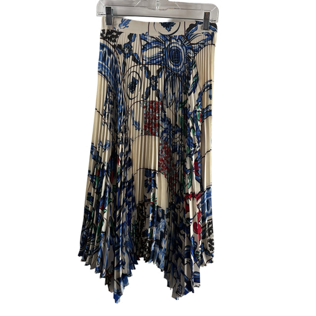 TORY BURCH Size 4 Multi Print Pleated SKIRT