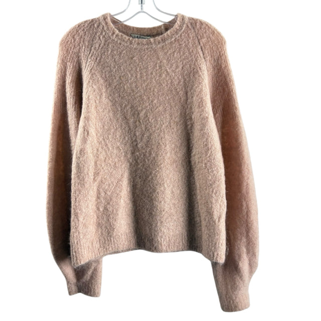LK BENNETT Size MED Pink Long Sleeve Crewneck Mohair Blend SWEATER