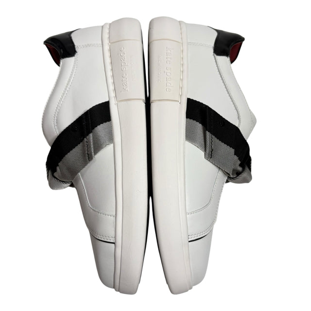 KATE SPADE Size 8 1/2 White/Black Sneaker NEW - BOX SHOE