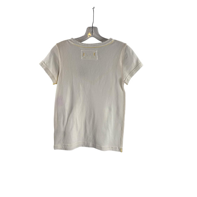 WE THE FREE Size MED White Colorado Short Sleeve TOP