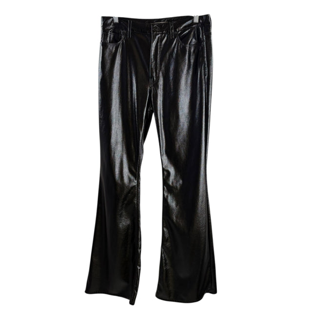 HUDSON Size 30 Black Patent PANTS
