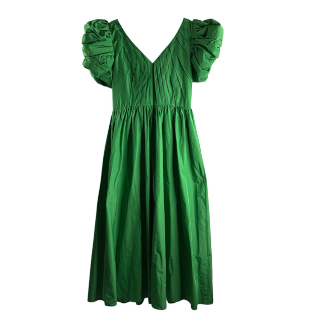 ANTONIO MELANI Size 6 Green Puff Sleeve Polyester NWT DRESS