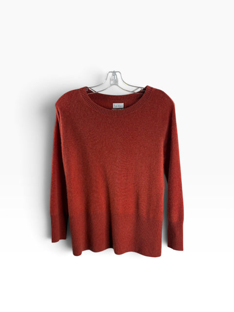 NICOLE MILLER Size MED Rust Long Sleeve Cashmere SWEATER