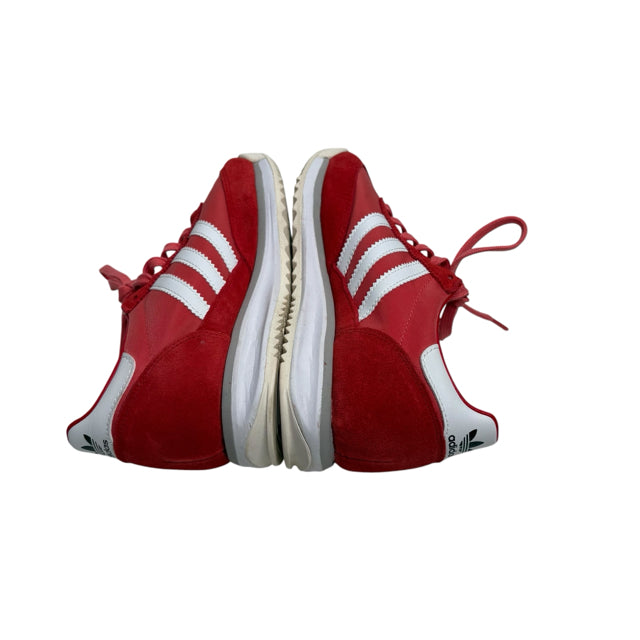 ADIDAS Size MEN'S 5 / WOMEN'S 6 Red/White Sneaker Suede SHOE