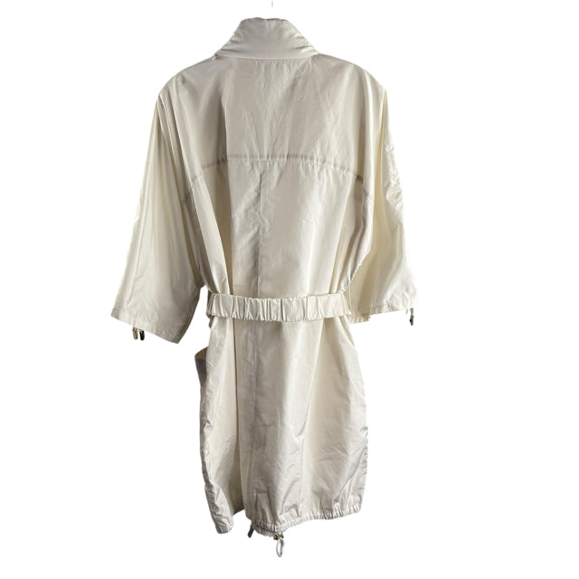 PIAZZA SEMPIONE Size 44 White 3/4 Sleeve Polyester Blend JACKET