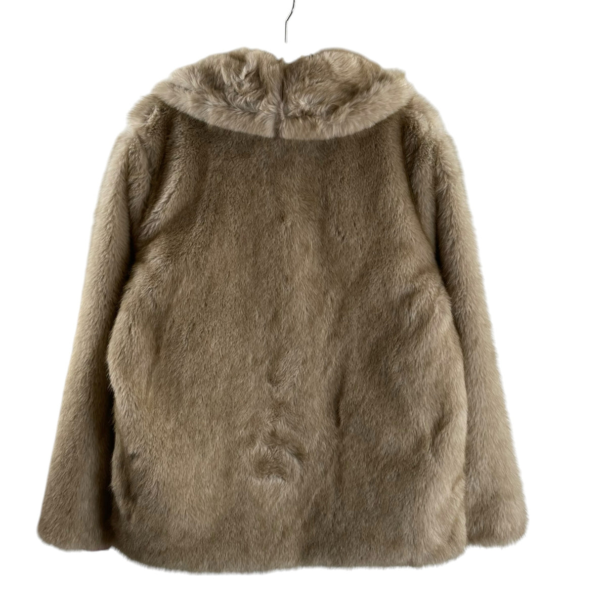 YOHERS Size X-LARGE Cream Faux Fur JACKET