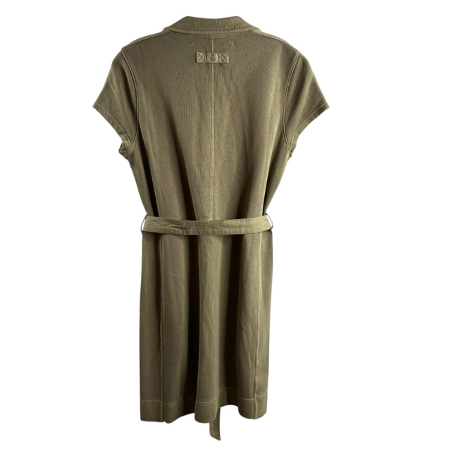 VALENTINO Size 40 Olive Collar Short Sleeve Polyester NWT DRESS