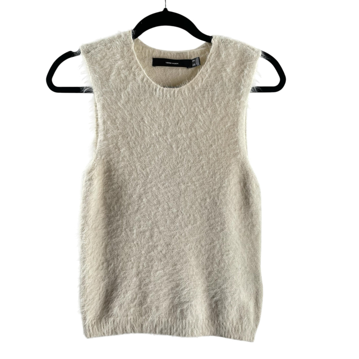 VERO MODA Size MED Cream Sleeveless SWEATER