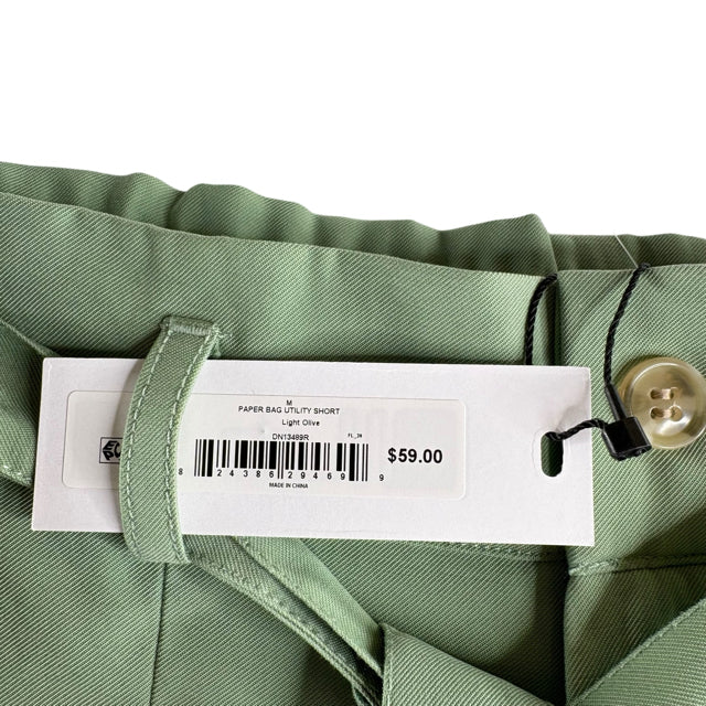 STEVE MADDEN Size MEDIUM Sage Belted Rayon NWT SHORTS