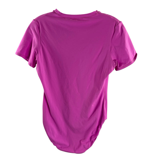 SKIMS Size X-LARGE Pink Short Sleeve Bodysuit Polyamide Blend TOP