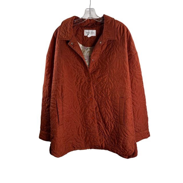 TRIBAL Size X-LARGE Burnt Orange Quilted Polyester JACKET