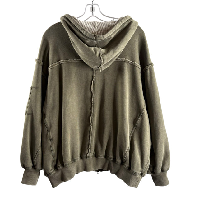 WE THE FREE Size SMALL Green Long Sleeve Hoodie TOP