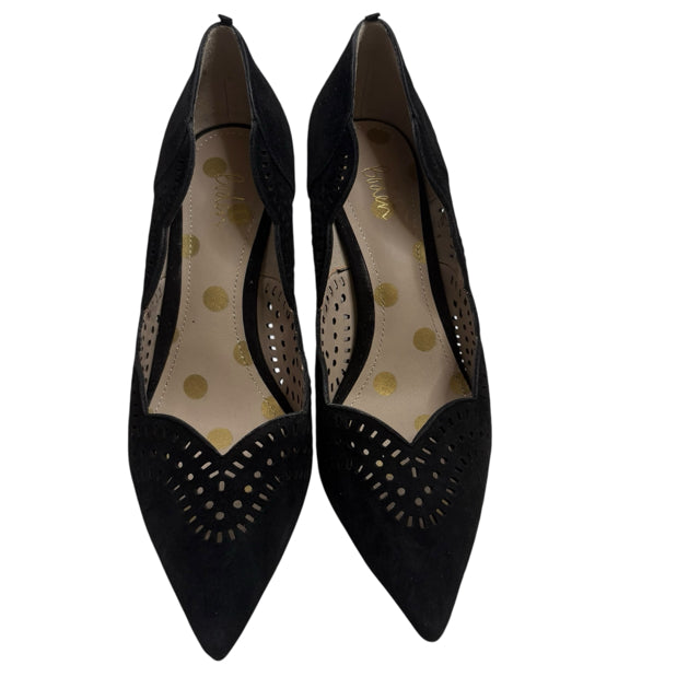 BODEN Size 40 Black Pump Suede SHOE