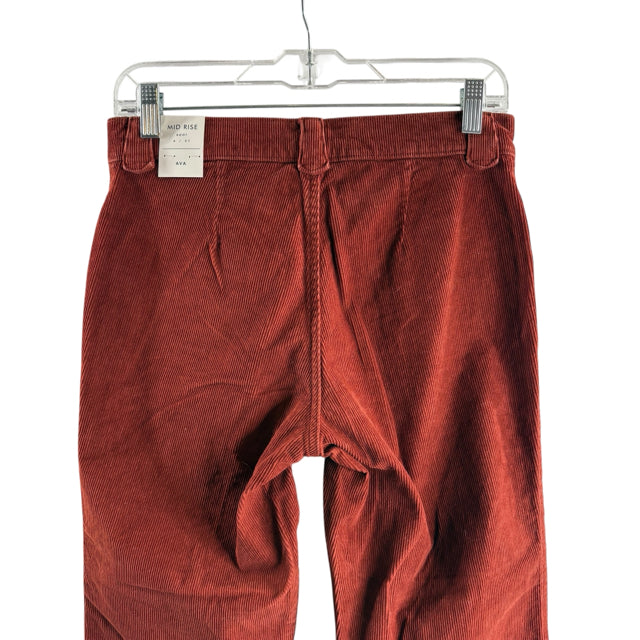 LUCKY Size 4 Rust Corduroy NWT PANTS