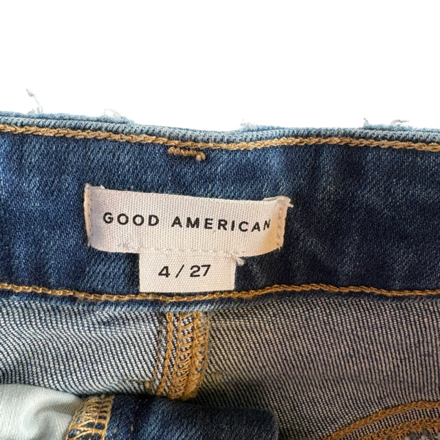 GOOD AMERICAN Size 4 Blue Denim SKIRT