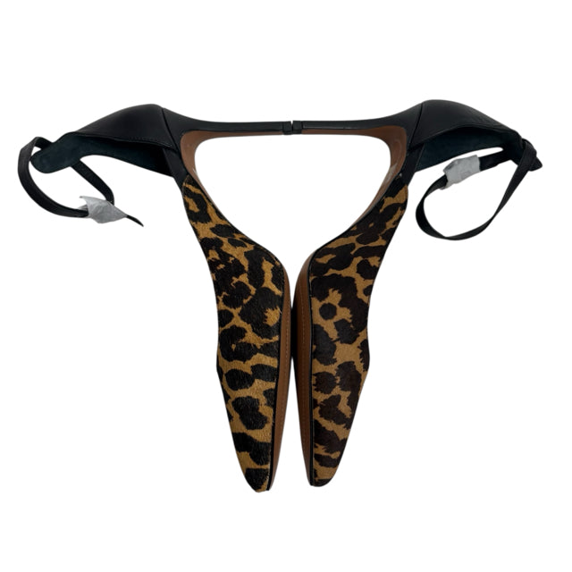 BANANA Size 9 Brown/Tan Ankle Strap Haircalf NWT SHOE