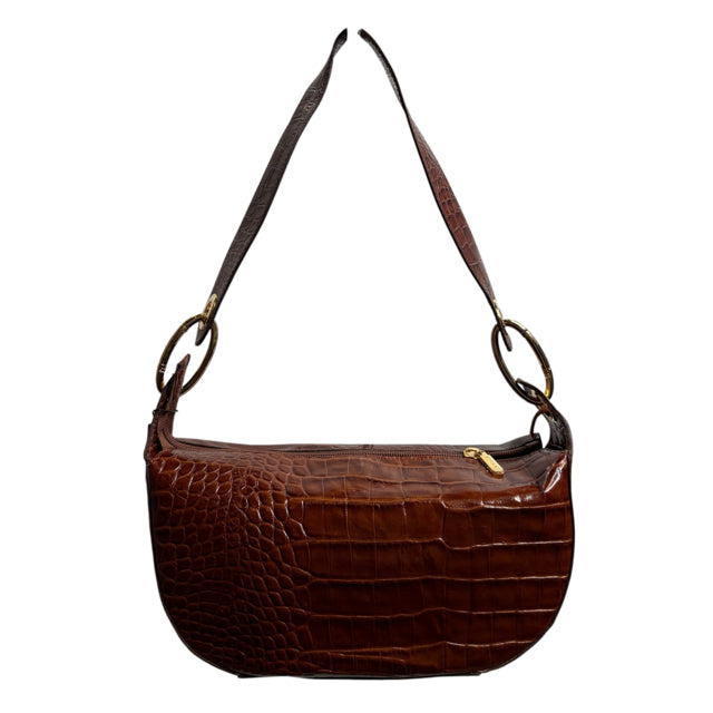 RIPANI Brown Croc Look Leather NWT PURSE