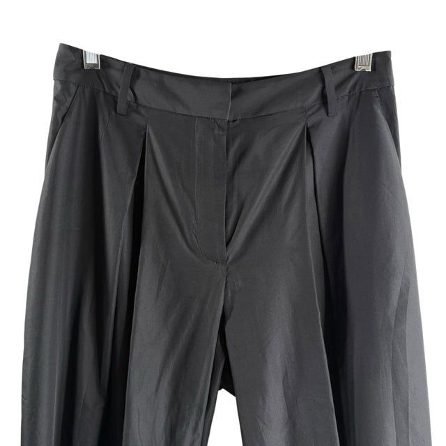 TIBI Size 0 Black Pleats Genie Pants Polyester PANTS