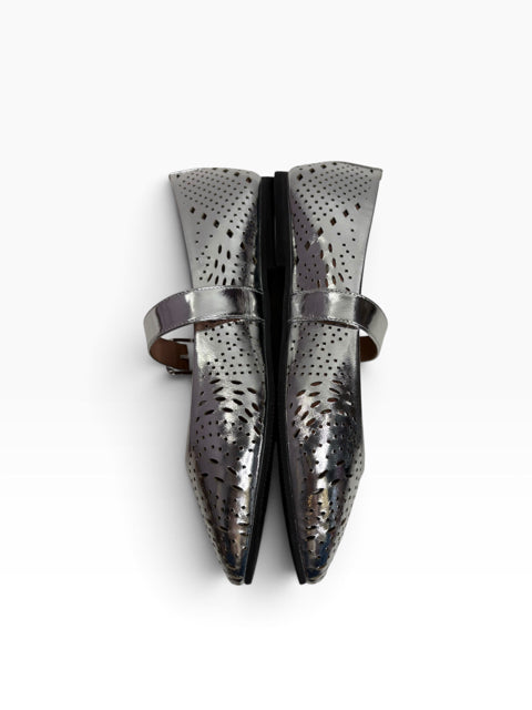 PAOLO Silver Mary Jane SHOE