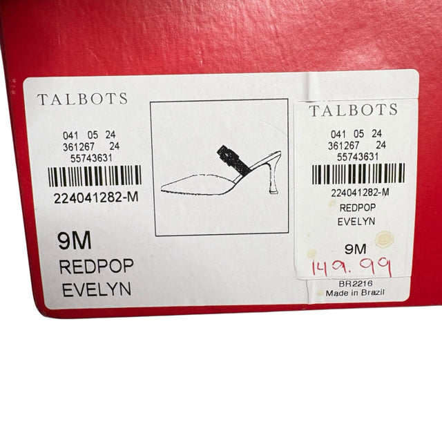 TALBOTS Size 9 Red Mule NEW - BOX SHOE