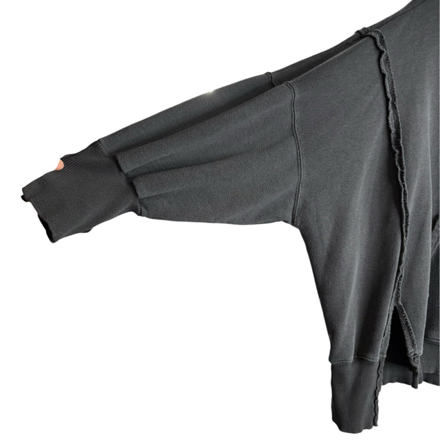 WE THE FREE Size SMALL Dark Gray Long Sleeve Hoodie TOP