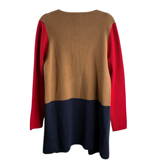 J CREW Size MED Multi Colorblock Long Sleeve Knee Length NWT SWEATER