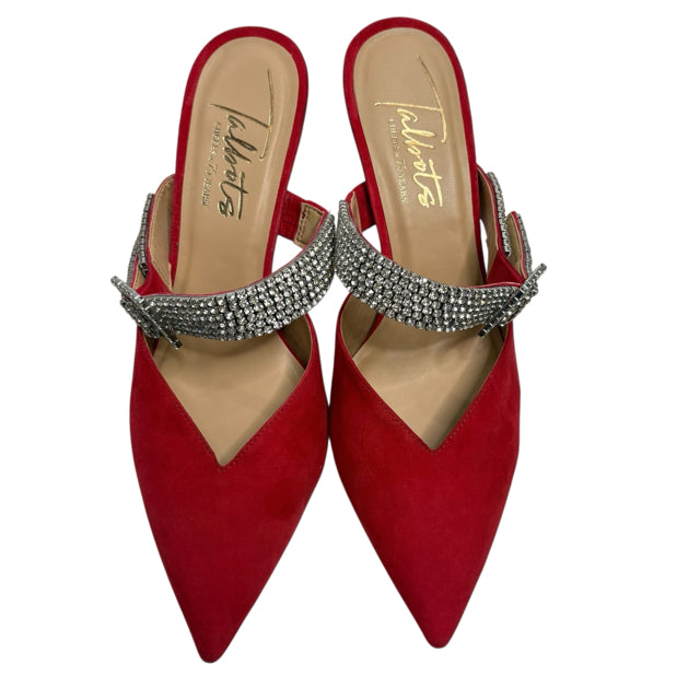 TALBOTS Size 9 Red Mule NEW - BOX SHOE
