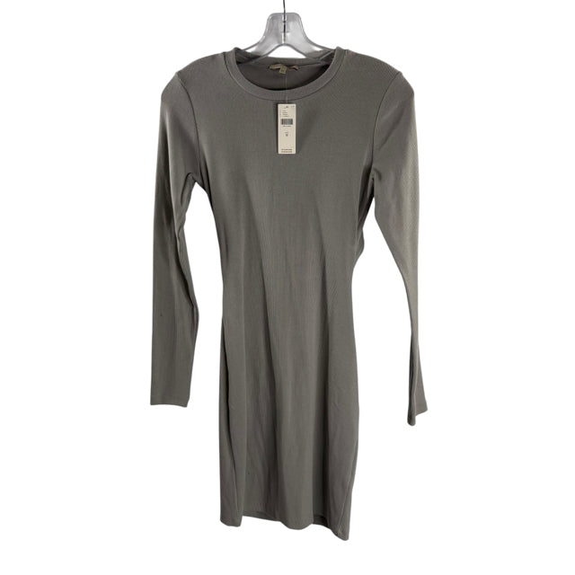 BORDEAUX Size MED Taupe Ribbed Long Sleeve NWT DRESS