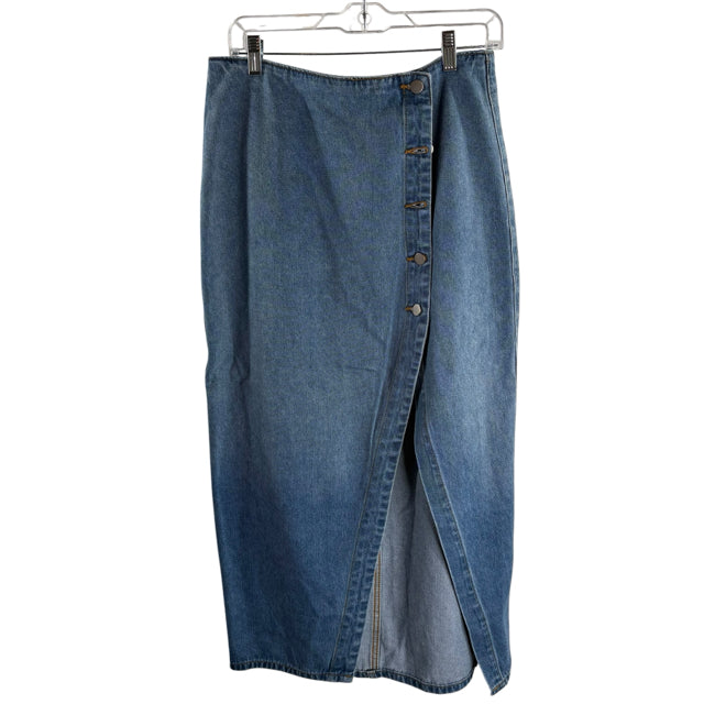 IDEM DITTO Size 10 Blue Knee Length Denim NWT SKIRT
