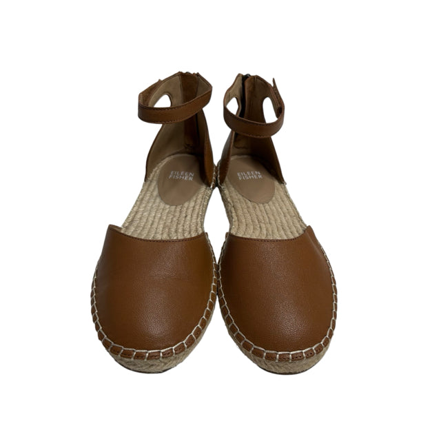 EILEEN FISHER Size 7 Brown Ankle Strap SHOE