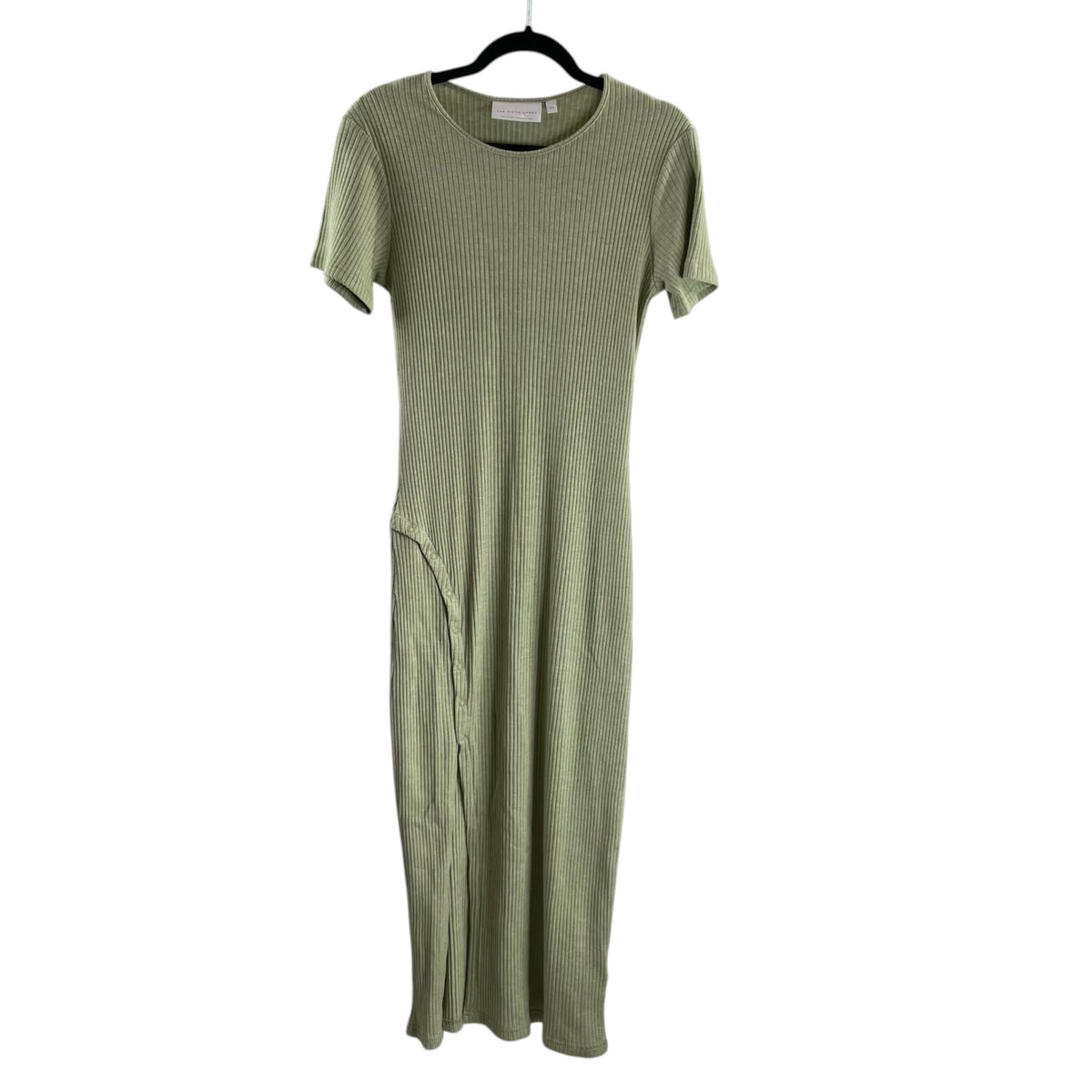 THE FIFTH LABEL Size LARGE Mint Ribbed Short Sleeve Knit DRESS