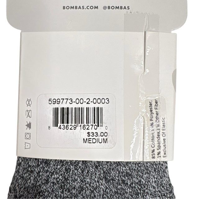 BOMBAS Black/Gray NEW IN PKG! SOCKS