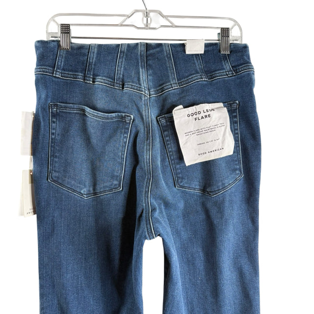 GOOD AMERICAN Size 10 Blue Waist Detail Denim NWT JEANS