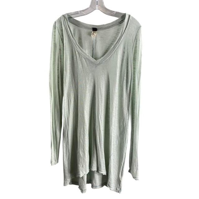 WE THE FREE Size MED Gray Long Sleeve Tunic Cott Kn TOP