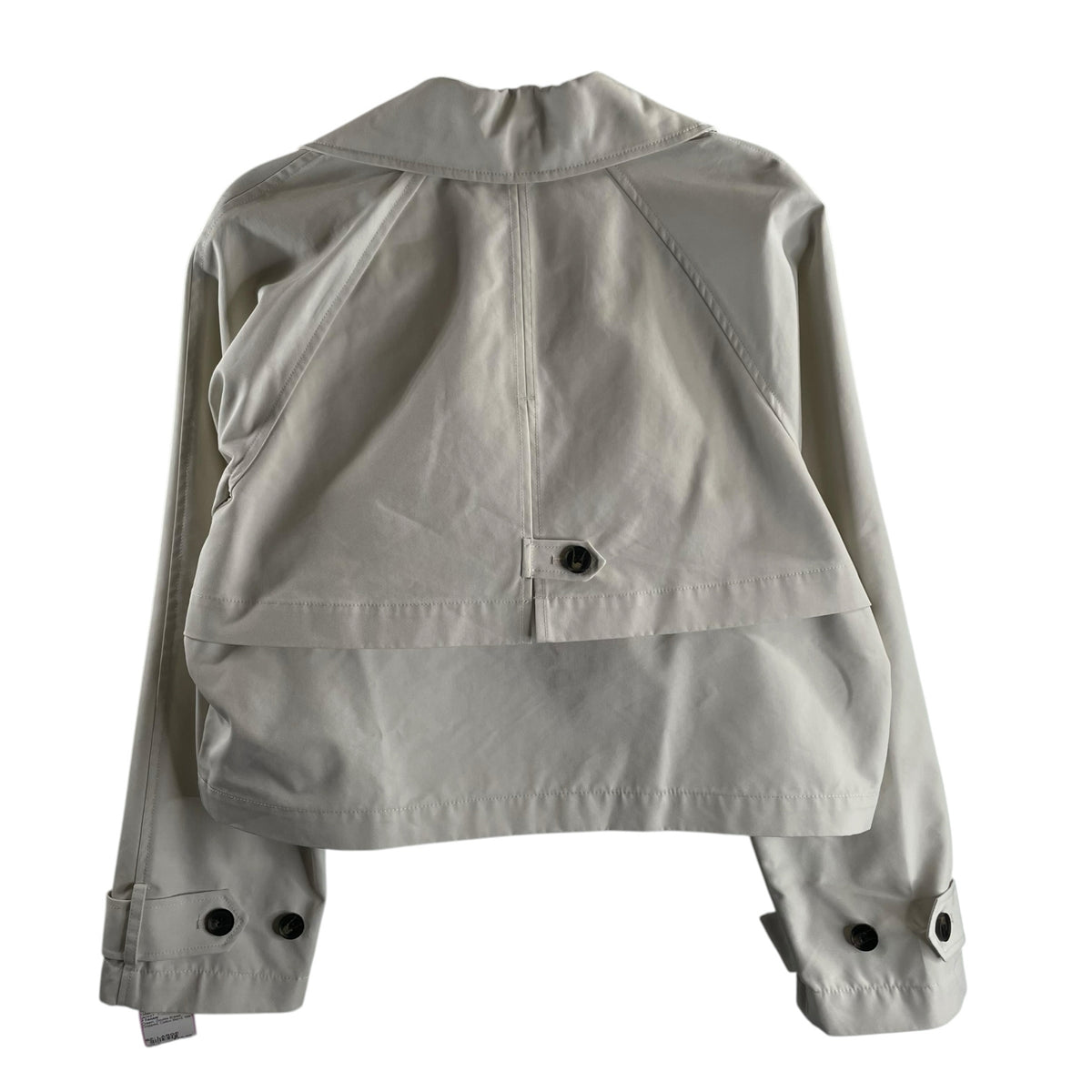 T TAHARI Size LARGE Cream Double Breast Cotton Blend NWT JACKET