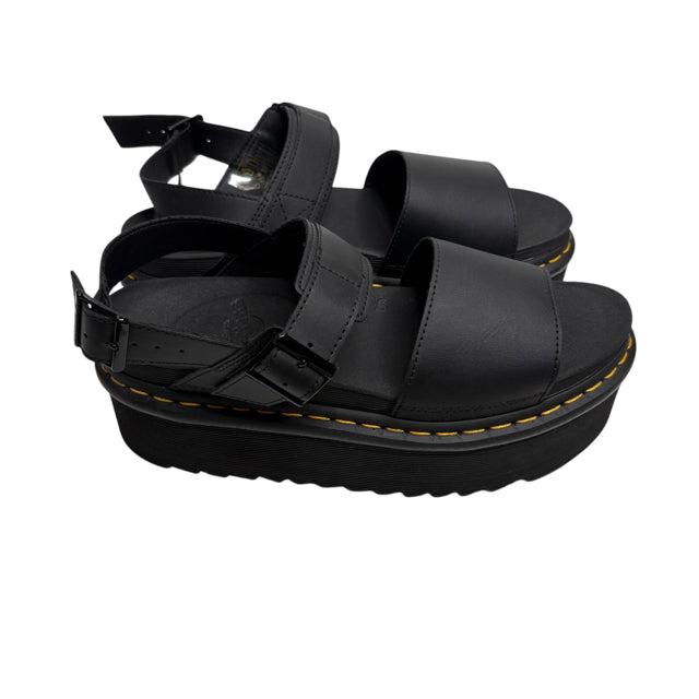 DOC MARTENS Size 10 Black Sandal SHOE