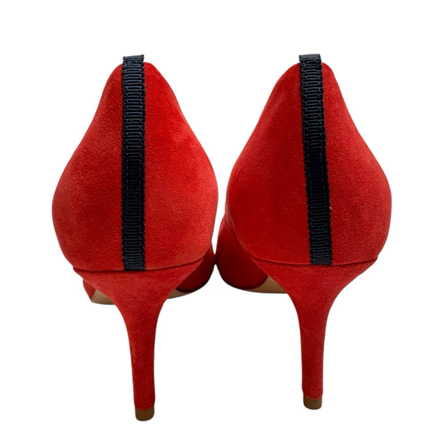 BODEN Size 40 Red/Multi Pump Suede NEW - BOX SHOE