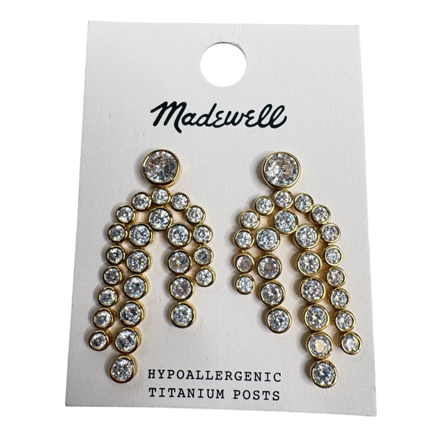 MADEWELL Goldtone Diamond Dangle EARRINGS