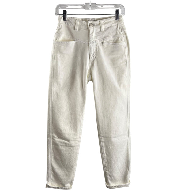 CLOSED Size 40 Cream Pocket Detail Denim JEANS