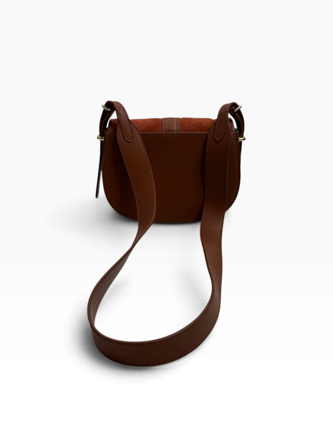 TALBOTS Rust Suede/Leather Shoulder PURSE