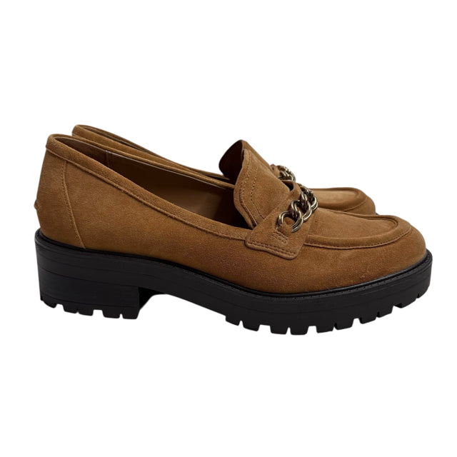 SAM EDELMAN Size 9 1/2 Light Brown Loafer Suede SHOE
