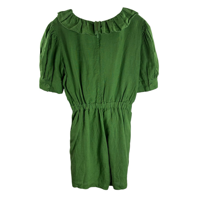 KATE LEIGH Size MED Green Puff Sleeve DRESS