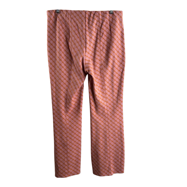 MAEVE Size MEDIUM Orange/Pink Print Elastic Waist Cotton Blend PANTS
