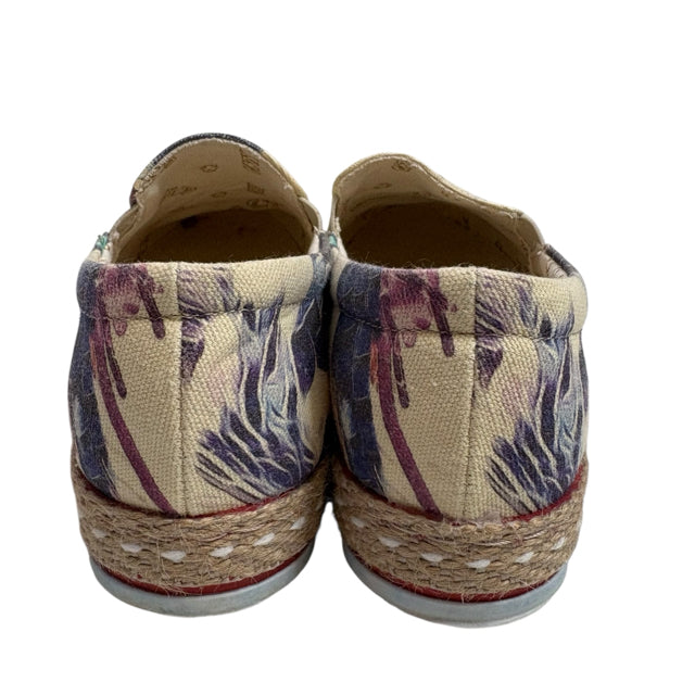 GOBY Size 37 Cream/Multi Flats Canvas SHOE