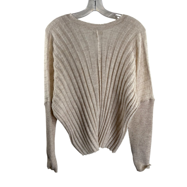 PILCRO Size LARGE Cream Long Sleeve TOP