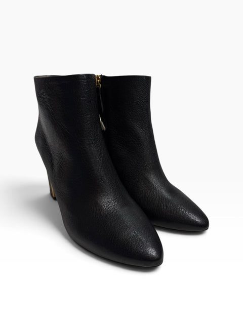 CHLOE Size 37 Black Ankle Leather NWT BOOT