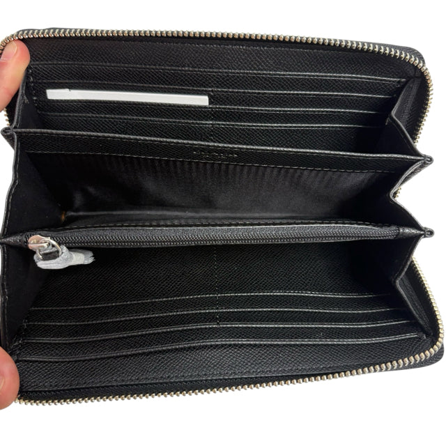 COACH Blue/Black Leather NWOT WALLET