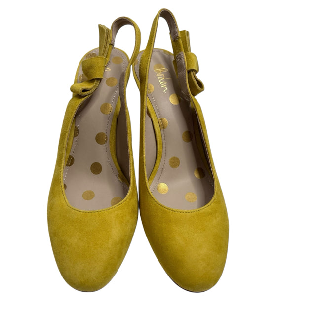 BODEN Size 40 Chartreuse Sling Suede NEW! SHOE