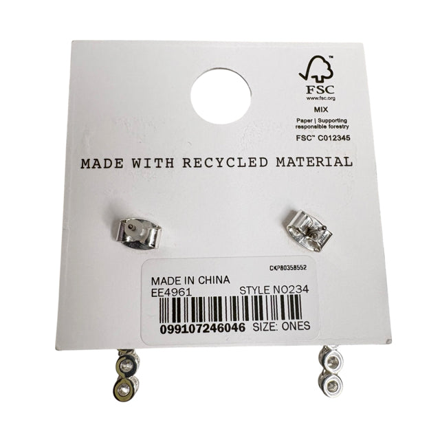 MADEWELL Silvertone Diamond Dangle EARRINGS